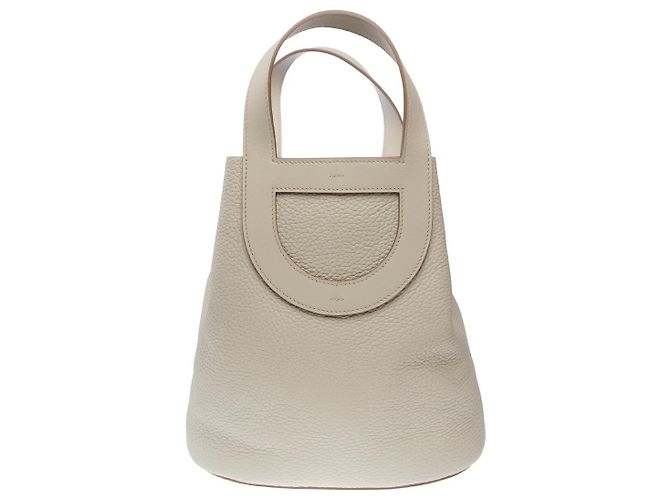 Chaîne d'ancre Hermès Borsa HERMES In-The-Loop in Pelle Beige - 102382 - vista 3