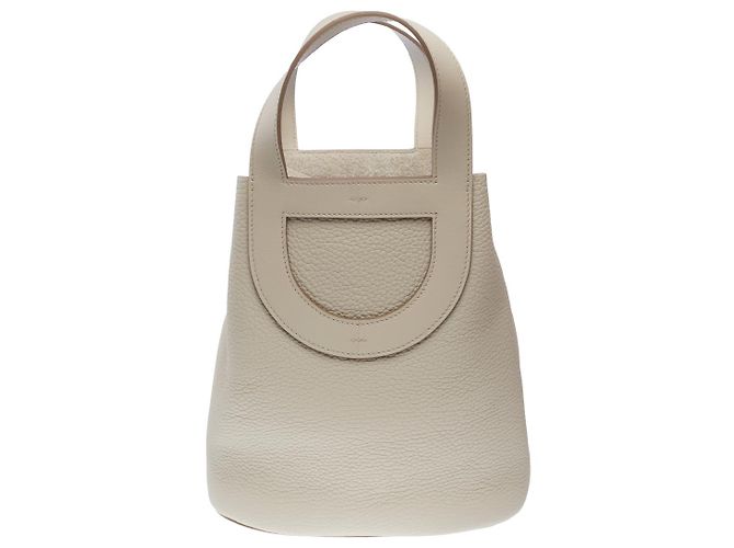 Chaîne d'ancre Hermès Borsa HERMES In-The-Loop in Pelle Beige - 102382 - vista 4