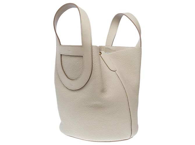 Chaîne d'ancre Hermès Borsa HERMES In-The-Loop in Pelle Beige - 102382 - vista 5
