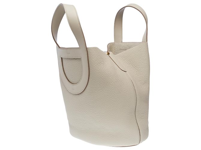 Chaîne d'ancre Hermès Borsa HERMES In-The-Loop in Pelle Beige - 102382 - vista 6