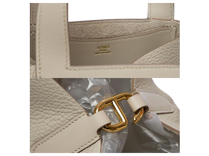 Chaîne d'ancre Hermès Borsa HERMES In-The-Loop in Pelle Beige - 102382 - vista 7