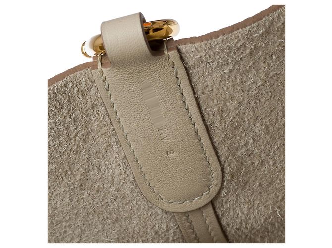Chaîne d'ancre Hermès Borsa HERMES In-The-Loop in Pelle Beige - 102382 - vista 9