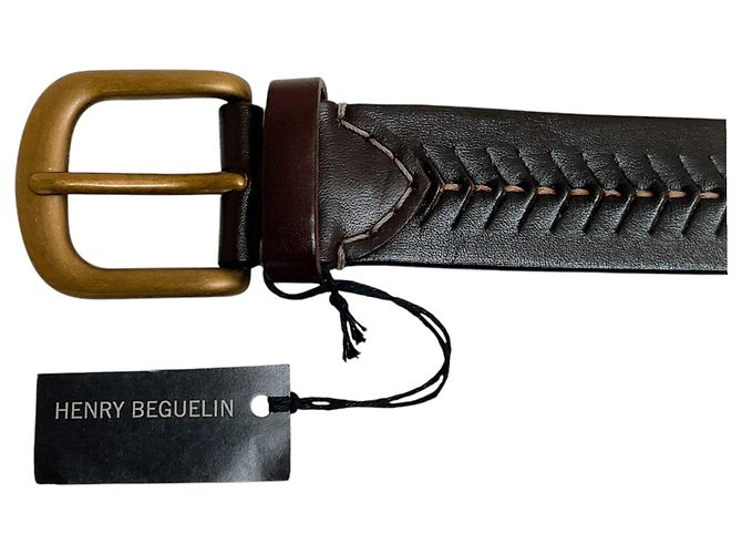 Henry Béguelin Henry Beguelin Ebano Pesiolina Ledergürtel Braun - Ansicht 2