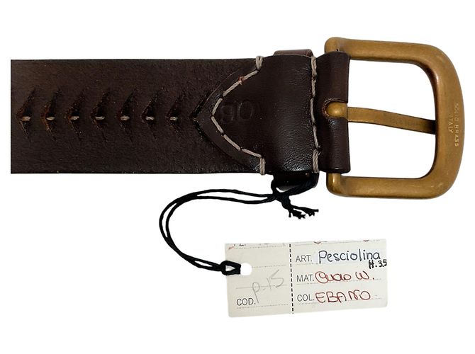 Henry Béguelin Henry Beguelin Ebano Pesiolina Ledergürtel Braun - Ansicht 5