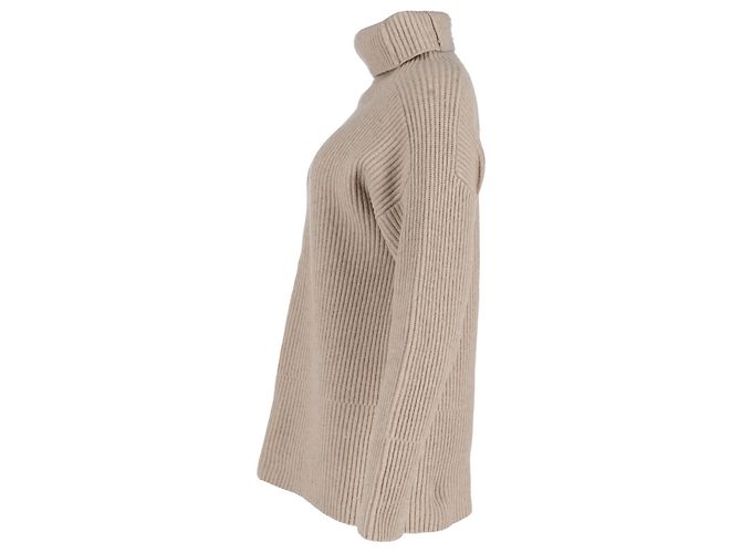 Suéter oversized Joseph em lã bege - vista 2