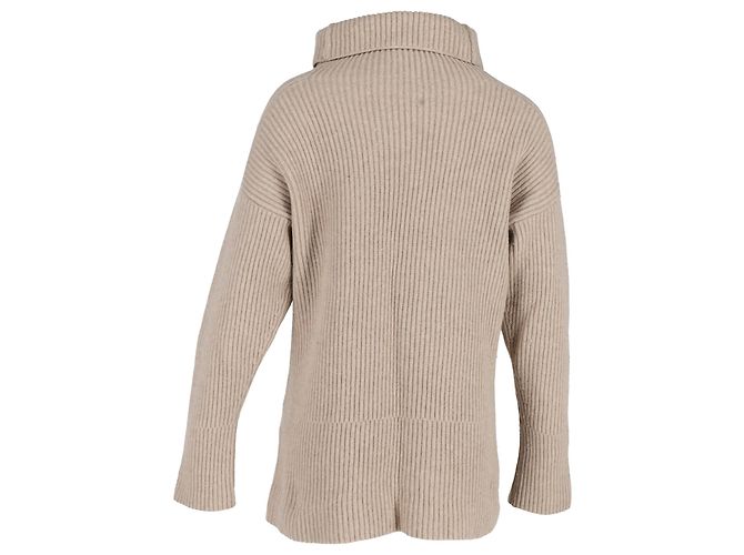 Suéter oversized Joseph em lã bege - vista 3