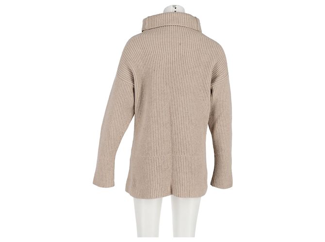 Suéter oversized Joseph em lã bege - vista 6