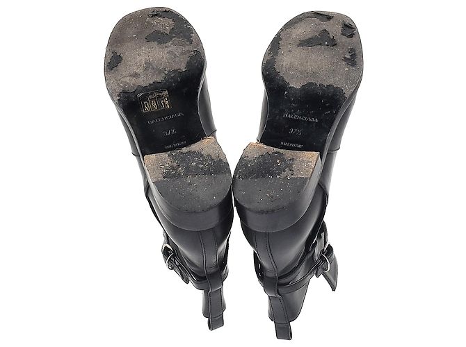 Botines Chelsea de papel Balenciaga Negro - vista 6
