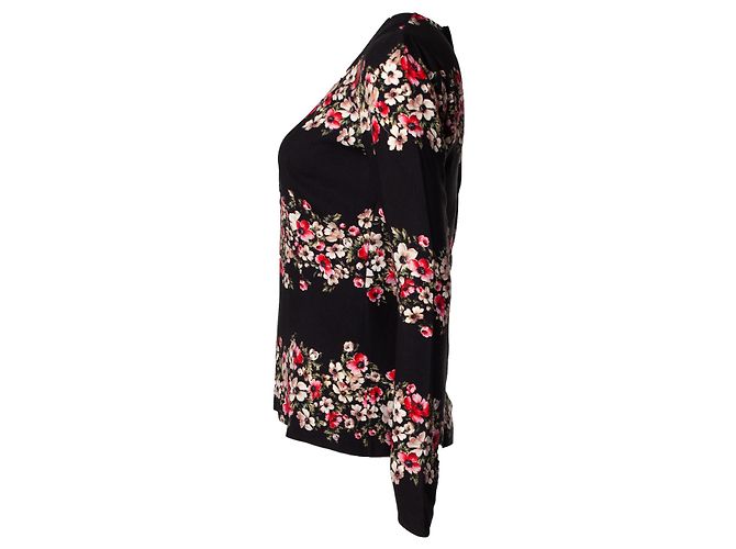Dolce & Gabbana Top negro Dolce&Gabbana con estampado floral - vista 2
