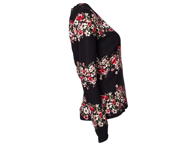 Dolce & Gabbana Top negro Dolce&Gabbana con estampado floral - vista 4