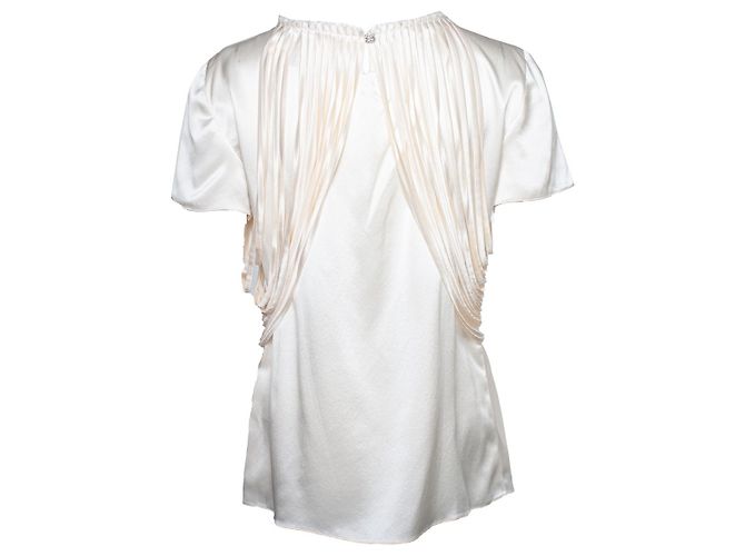 Blusa de pasarela off-white de Chanel Blanco Crudo - vista 3