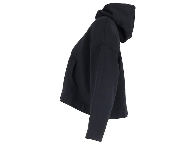 Sudadera corta Acne Studios en algodón negro - vista 2