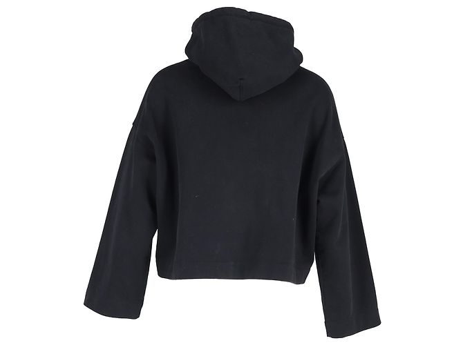 Sudadera corta Acne Studios en algodón negro - vista 3
