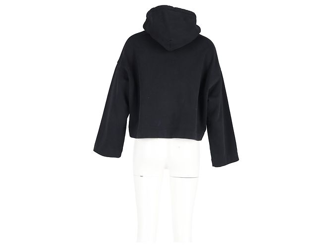 Sudadera corta Acne Studios en algodón negro - vista 6
