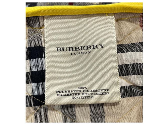 Burberry London Steppweste aus gelbem Polyester - Ansicht 13