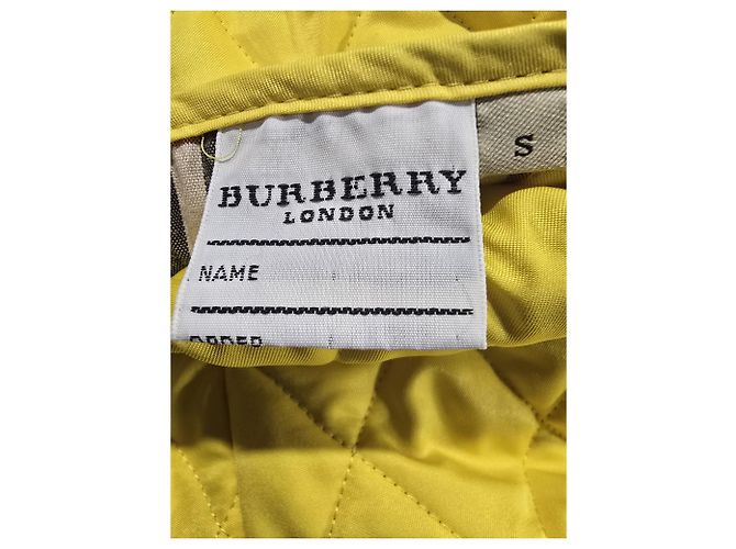 Burberry London Steppweste aus gelbem Polyester - Ansicht 14