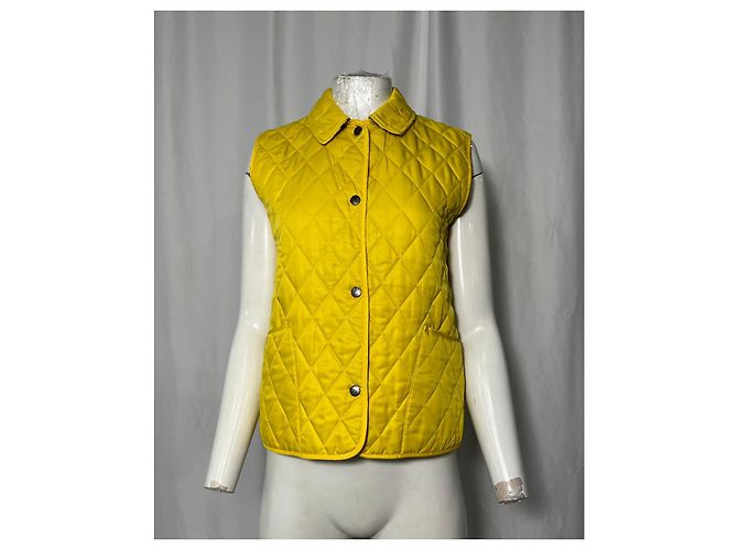 Burberry London Steppweste aus gelbem Polyester - Ansicht 8