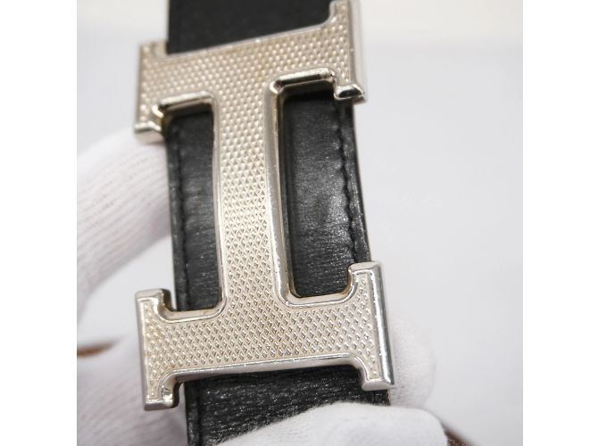 Cintura Constance di Hermès in nero e oro D'oro - vista 3