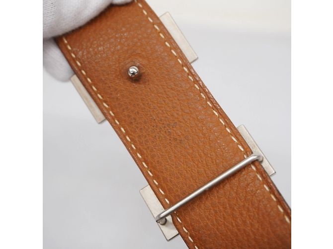 Cintura Constance di Hermès in nero e oro D'oro - vista 4