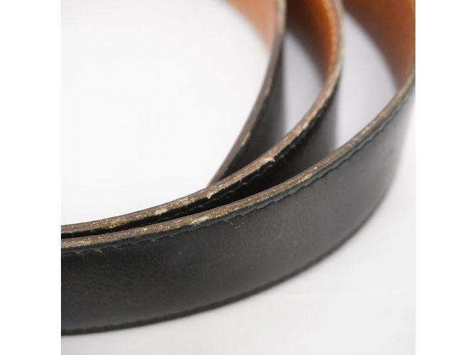 Cintura Constance di Hermès in nero e oro D'oro - vista 8