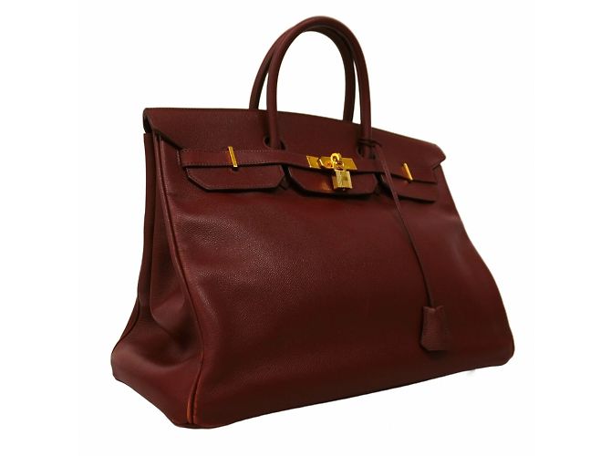 Hermès Borsa Hermes Birkin 40 in Marrone Scuro - vista 2