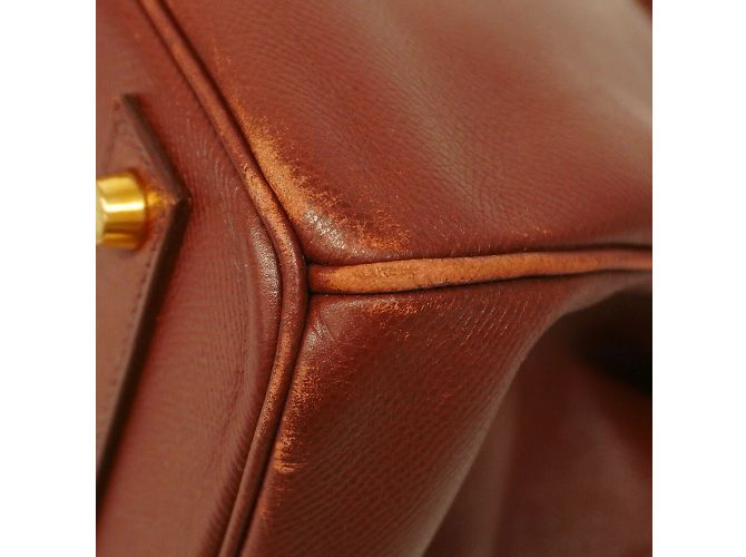 Hermès Borsa Hermes Birkin 40 in Marrone Scuro - vista 6