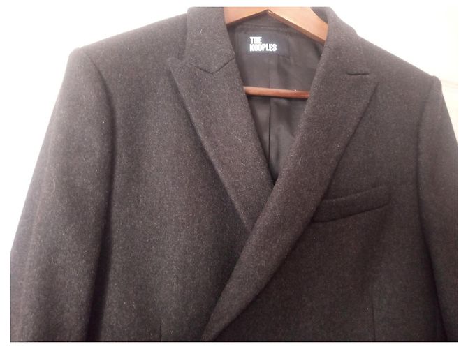 Wool coat GRY01 The Kooples Dark grey - view 11