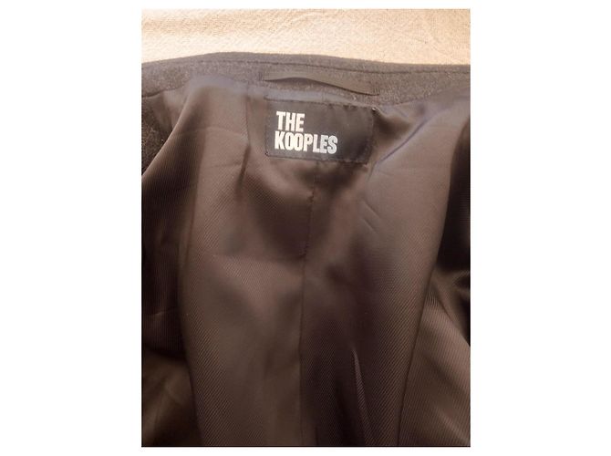 Wool coat GRY01 The Kooples Dark grey - view 2