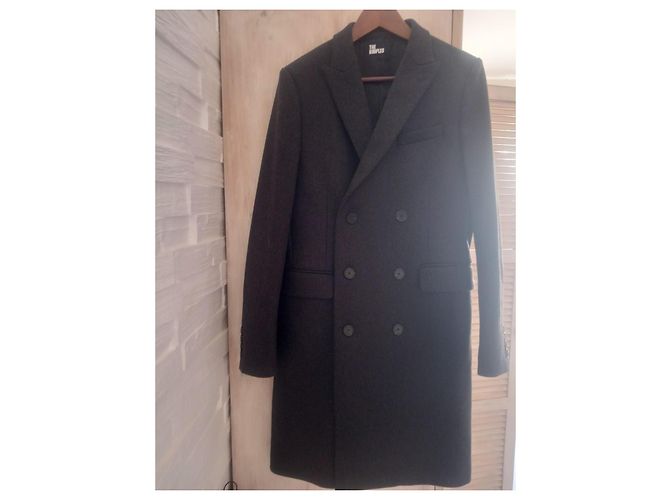 Wool coat GRY01 The Kooples Dark grey - view 7