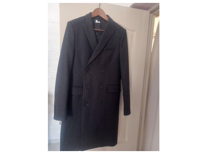 Wool coat GRY01 The Kooples Dark grey - view 8