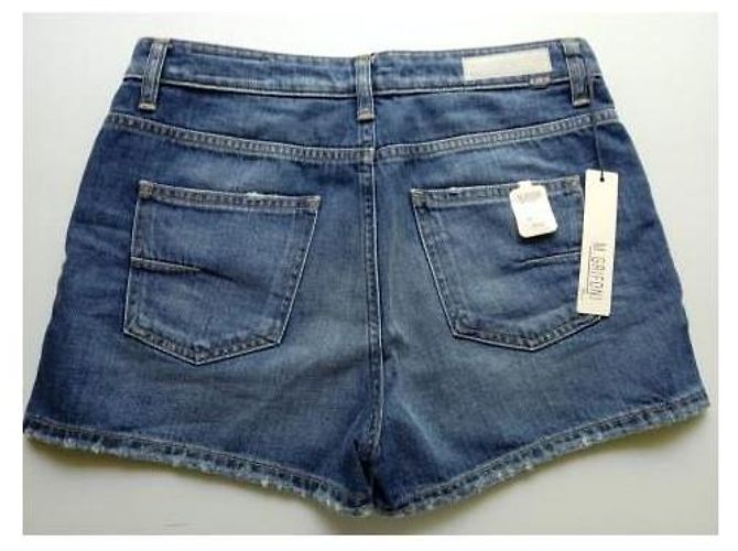 Pantaloncini Mauro Grifoni in cotone blu - vista 2