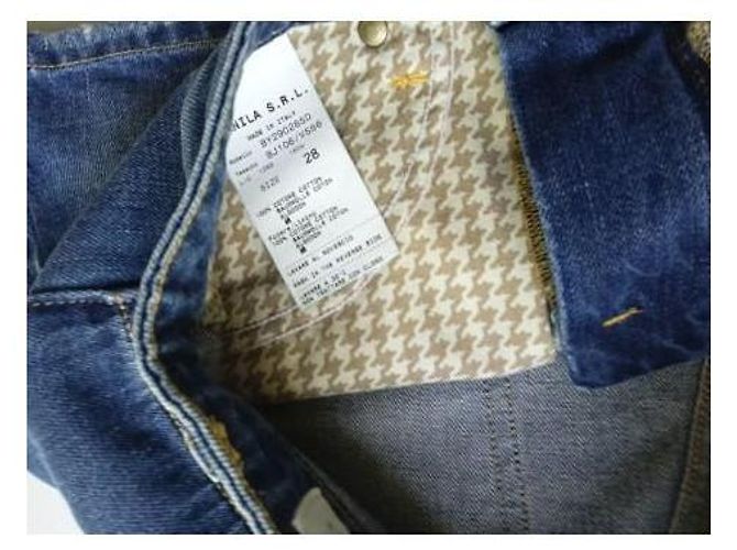 Pantaloncini Mauro Grifoni in cotone blu - vista 7