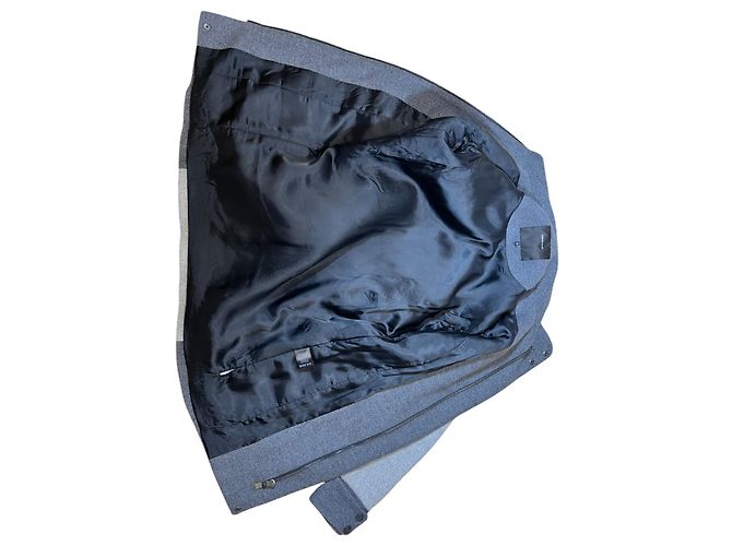 Cappotto Surface To Air in lana e cashmere beige grigio - vista 6