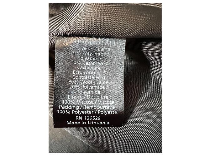 Cappotto Surface To Air in lana e cashmere beige grigio - vista 8