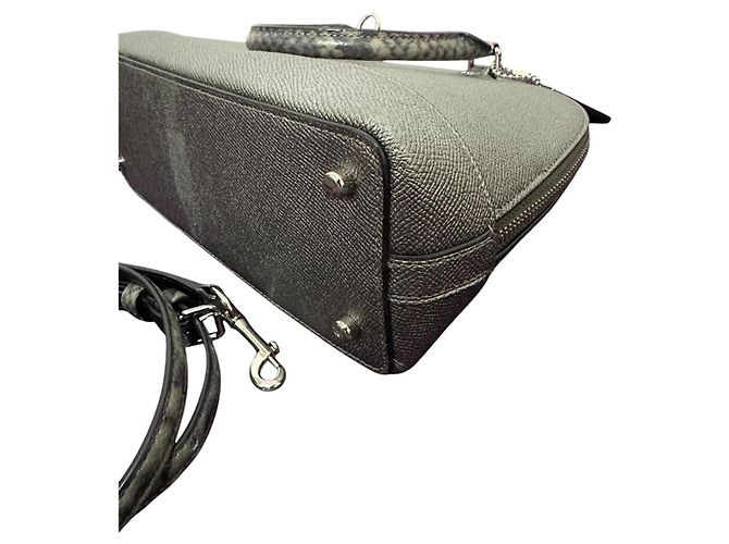 Borsa Coach Mini Sierra Argento Pelle Stampa Serpente - vista 5