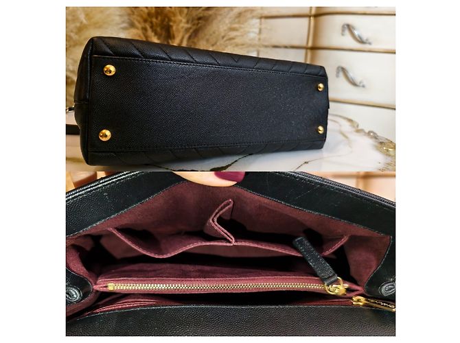 Borsa Chanel in pelle nera Nero - vista 7
