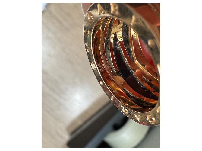 Bulgari Ring aus Roségold und Keramik Größe 56 Schwarz - Ansicht 12