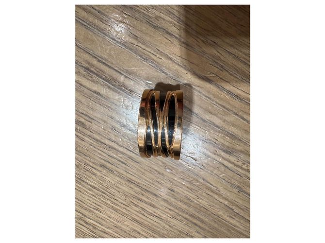 Bulgari Ring aus Roségold und Keramik Größe 56 Schwarz - Ansicht 13