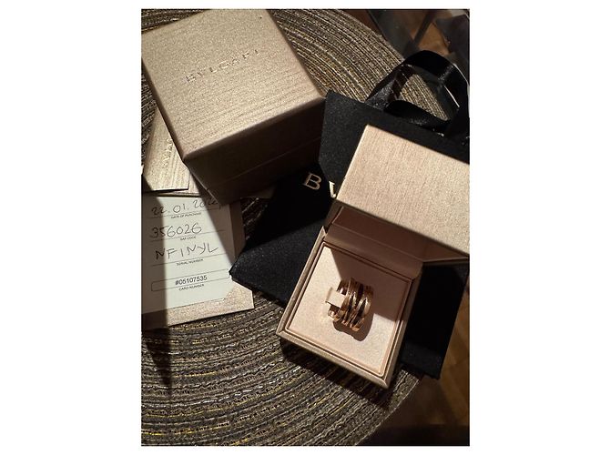 Bulgari Ring aus Roségold und Keramik Größe 56 Schwarz - Ansicht 2