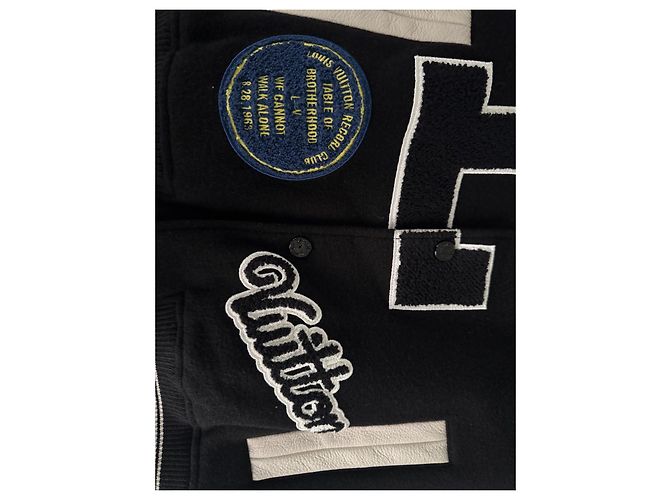Giacca Varsity Louis Vuitton Nero - vista 3