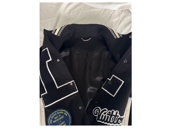 Giacca Varsity Louis Vuitton Nero - vista 4
