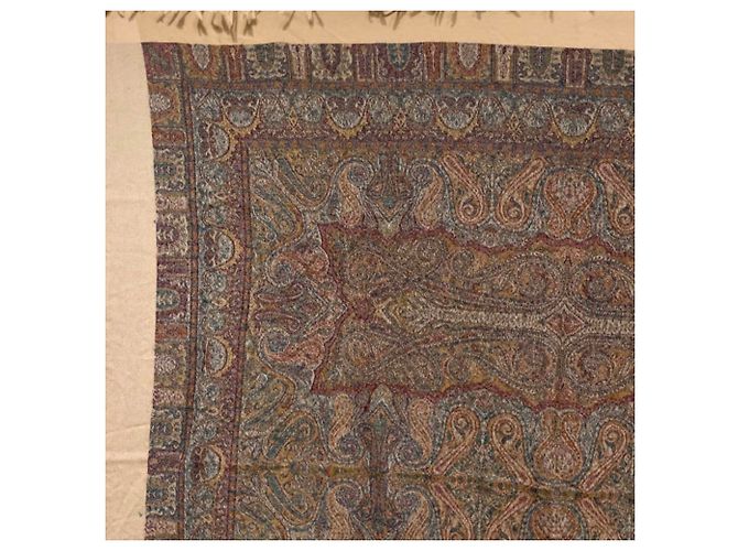 Sciarpa grande Paisley Christian Dior Rosso Multicolore Beige Arancione - vista 3