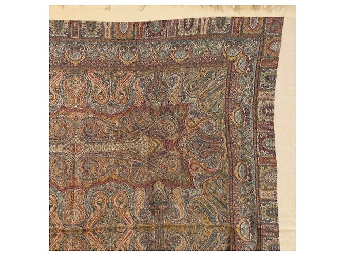 Sciarpa grande Paisley Christian Dior Rosso Multicolore Beige Arancione - vista 4