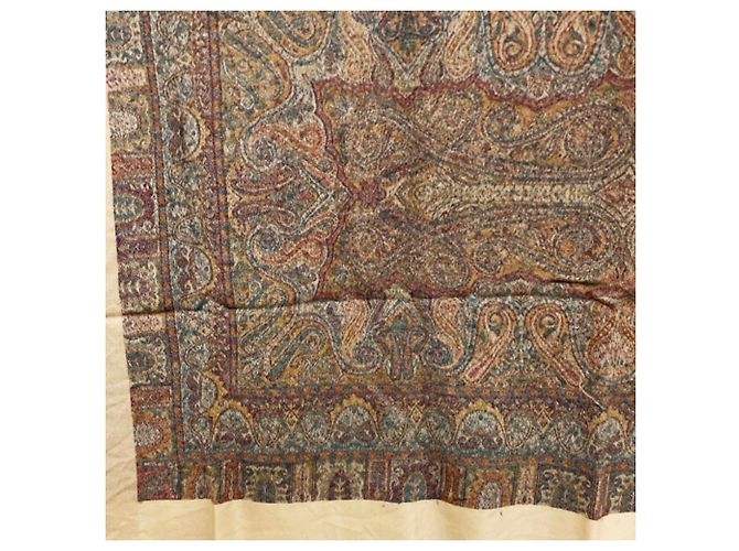 Sciarpa grande Paisley Christian Dior Rosso Multicolore Beige Arancione - vista 6