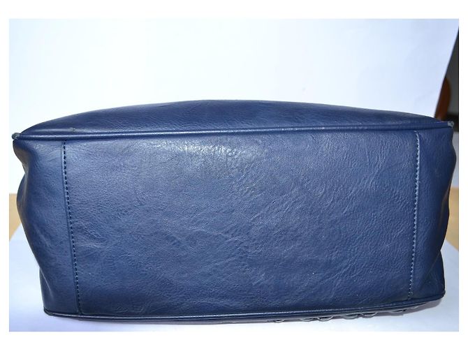 Borsa a spalla Ermanno Scervino blu in pelle vegana - vista 5