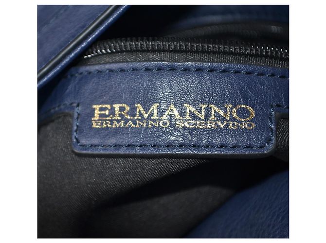 Borsa a spalla Ermanno Scervino blu in pelle vegana - vista 8