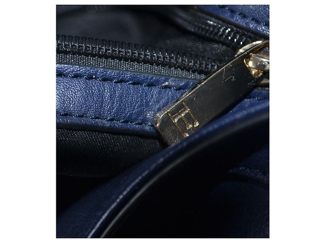 Borsa a spalla Ermanno Scervino blu in pelle vegana - vista 9