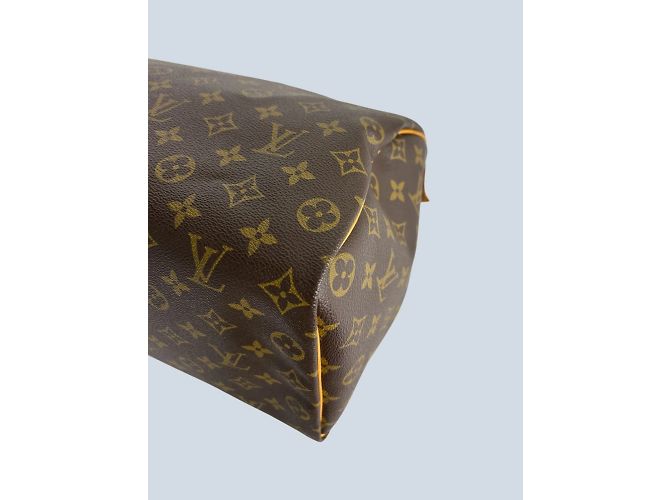 Bolsa de mão Louis Vuitton Speedy 35 em lona Monogram. Castanho escuro - vista 7