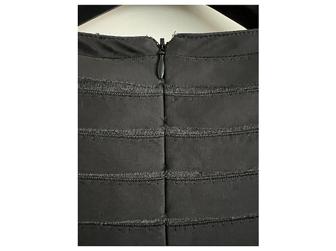 Blusa Chanel in seta e lana nera Taglia 38IT Nero - vista 6