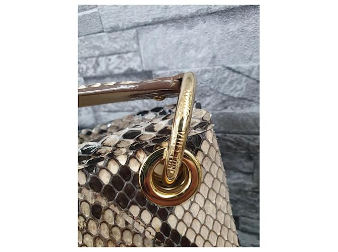 Galliera Louis Vuitton Borsa a Spalla in Pelle Python Galleria GM - vista 11
